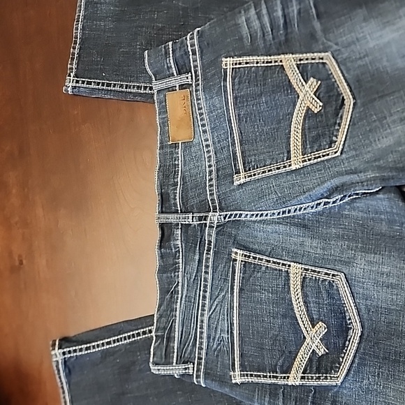 Mens BKE  Carter Denim  Dark Blue Straight Jeans 36S - Picture 4 of 8